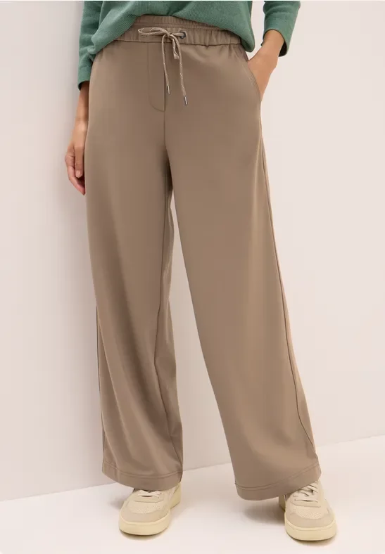 Cecil Damen Straight Leg Hose in Braun, Gr: XXXL