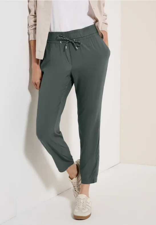 Thumbnail - Cecil Damen Loose Fit Hose in Grün, Gr: L