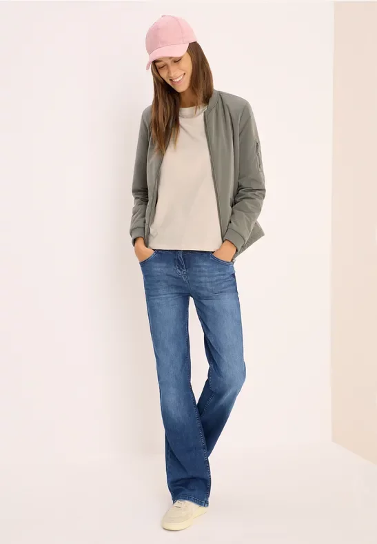 Thumbnail - Cecil Damen Basic Langarmshirt in Beige, Gr: XXL