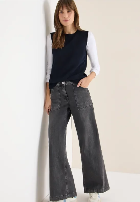 Cecil Damen Pullunder in Blau, Gr: M