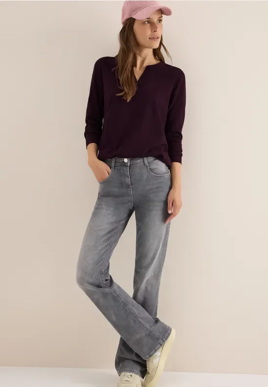 Cecil Damen Shirt im Tunika-Look in Rot, Gr: S