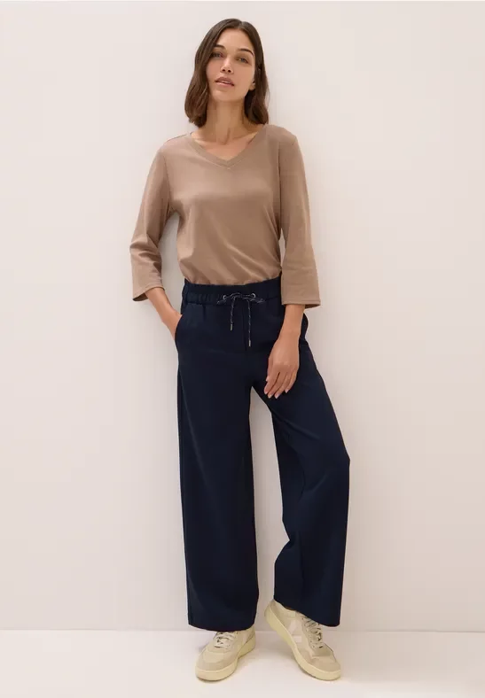 Thumbnail - Cecil Damen Straight Leg Hose in Blau, Gr: S