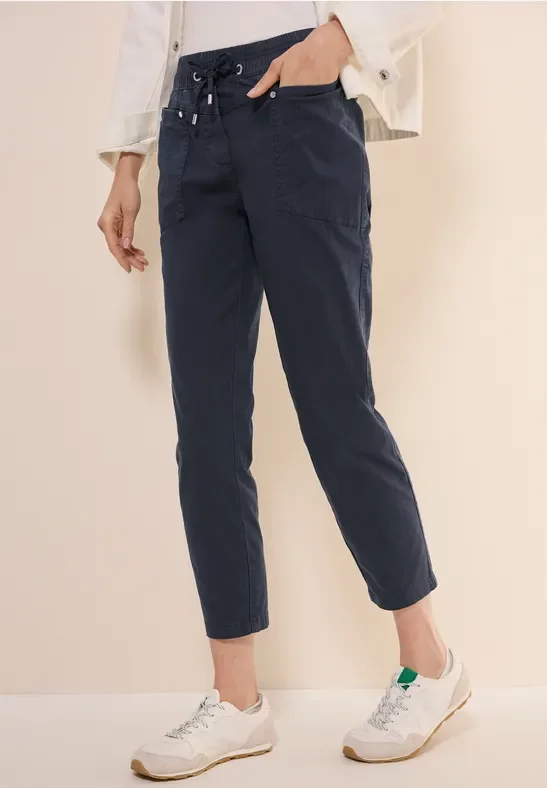 Thumbnail - Cecil Damen Hose im Washed-Look in Blau, Gr: M