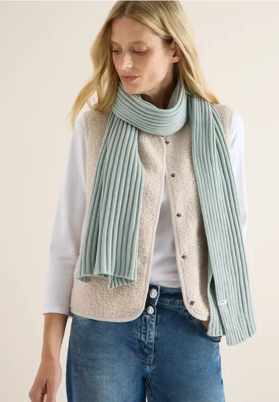 Cecil Damen Strickschal in Grün, Gr: One size