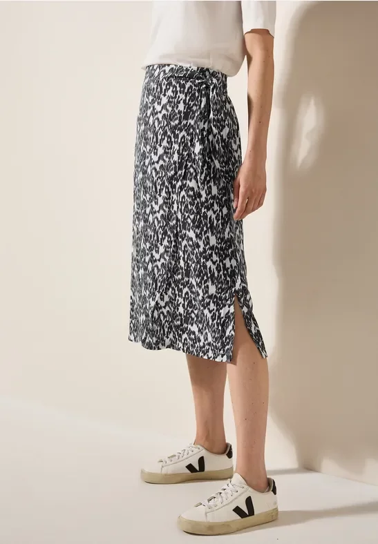 Thumbnail - Cecil Damen Midi-Rock in Wickel-Optik in Weiß, Gr: XXL