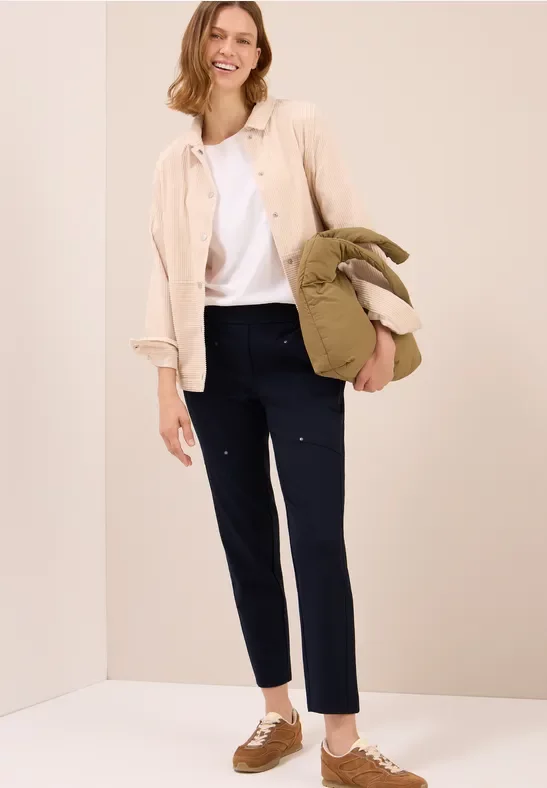 Thumbnail - Cecil Damen Casual Fit Hose in Blau, Gr: M