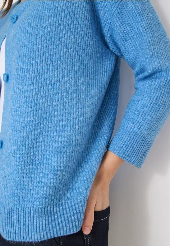 Cecil Damen Kurzer Cardigan in Blau, Gr: XL