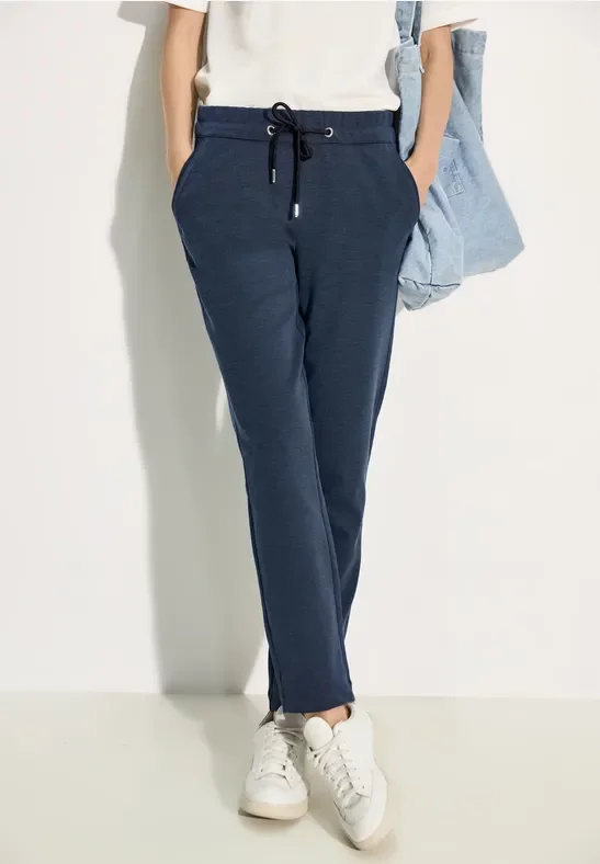 Thumbnail - Cecil Damen Hose im Casual Fit in Blau, Gr: XL