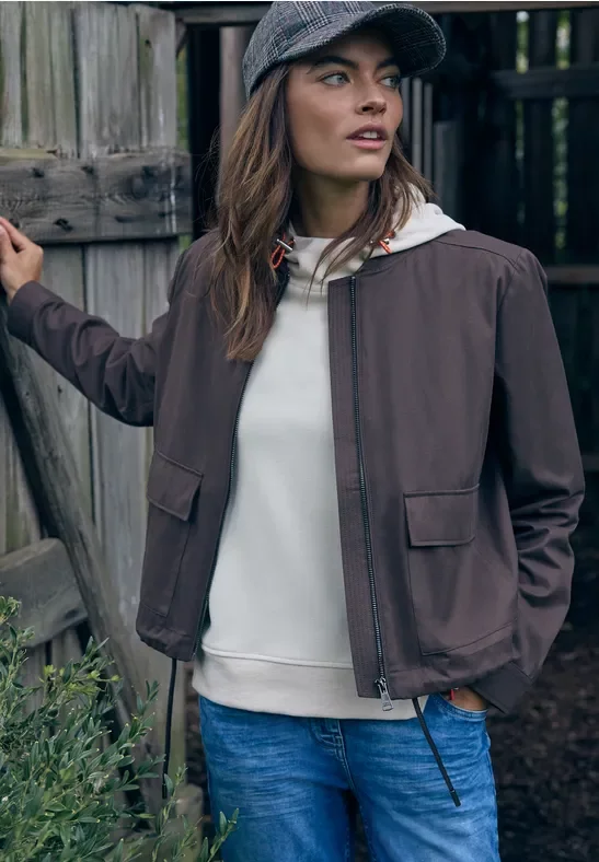 Cecil Damen Kurze Jacke in Braun, Gr: XL