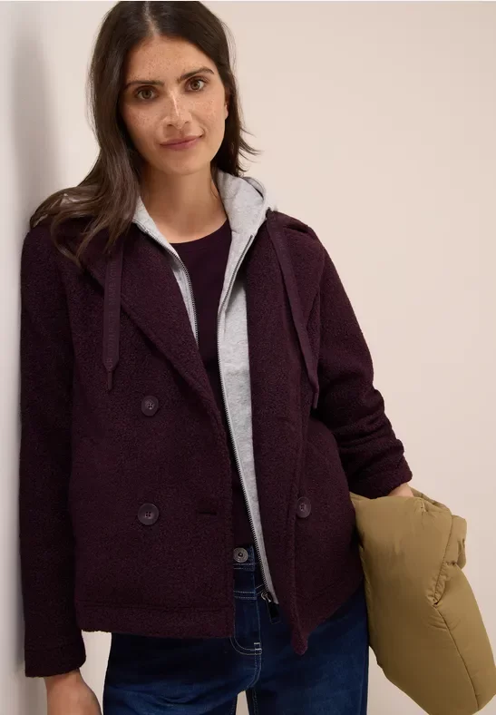 Thumbnail - Cecil Damen Trenchcoat mit Inlay in Rot, Gr: 3XL