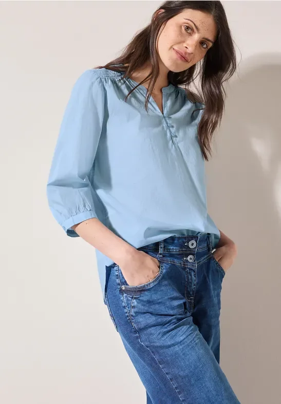 Cecil Damen Leichte Bluse in Blau, Gr: L