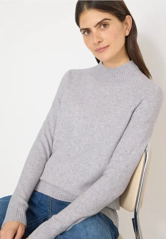 Thumbnail - Cecil Damen Cosy Turtleneck Pullover in Grau, Gr: L