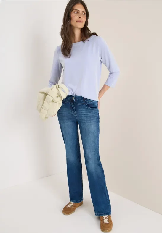 Thumbnail - Cecil Damen Gestreiftes Shirt in Blau, Gr: S