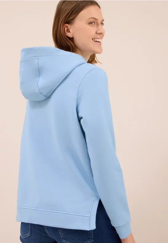 Thumbnail - Cecil Damen Garment dyed Hoodie in Blau, Gr: XS