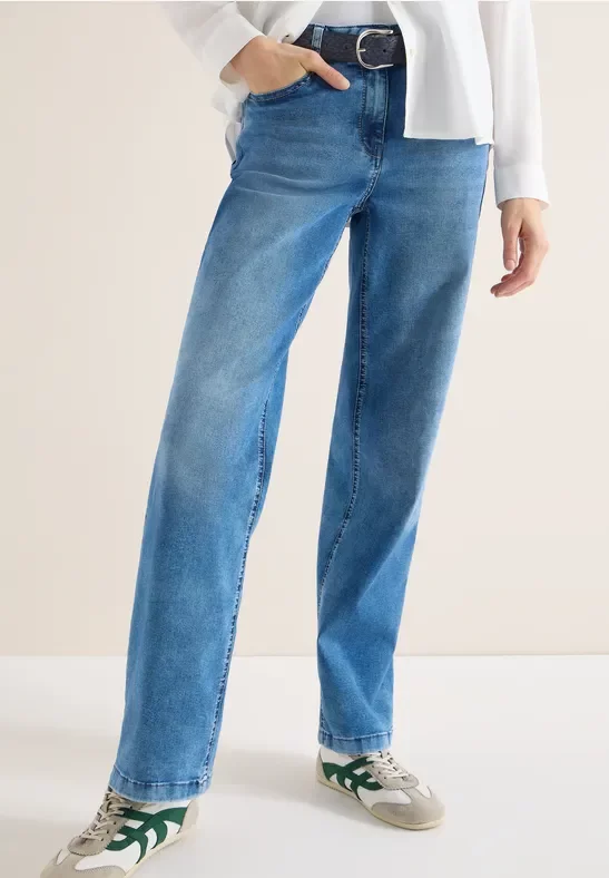 Cecil Damen Gürtel im Wildleder-Look in Blau, Gr: 100