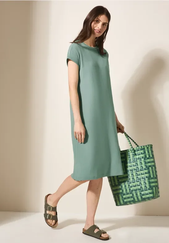 Thumbnail - Cecil Damen Jacquard Kleid in Grün, Gr: S