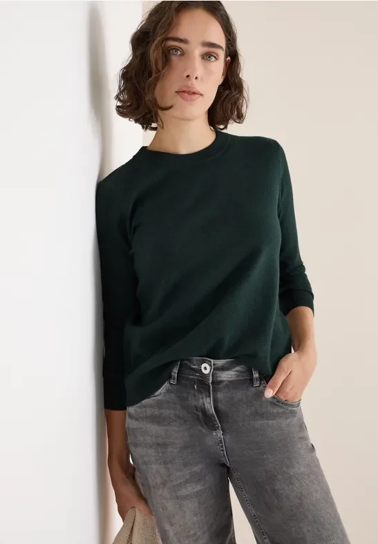 Thumbnail - Cecil Damen Kuscheliger Pullover in Grün, Gr: L