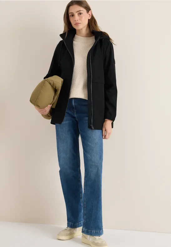 Thumbnail - Cecil Damen Kurze Trench Jacke in Schwarz, Gr: XS