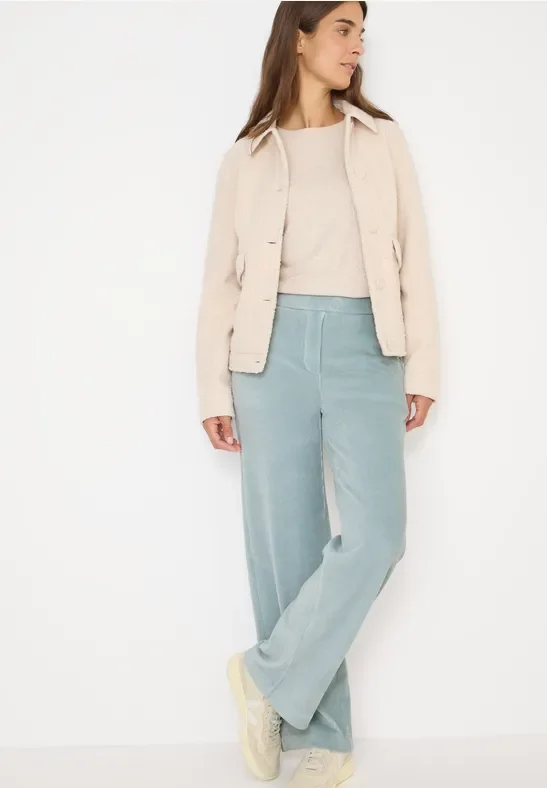 Thumbnail - Cecil Damen Wide Leg Cordhose in Blau, Gr: S