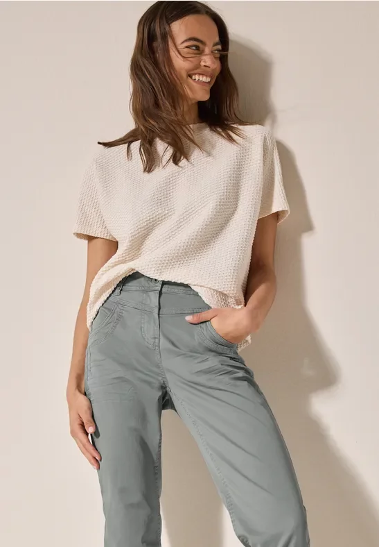 Thumbnail - Cecil Damen Hose im Washed Look in Grau, Gr: 36