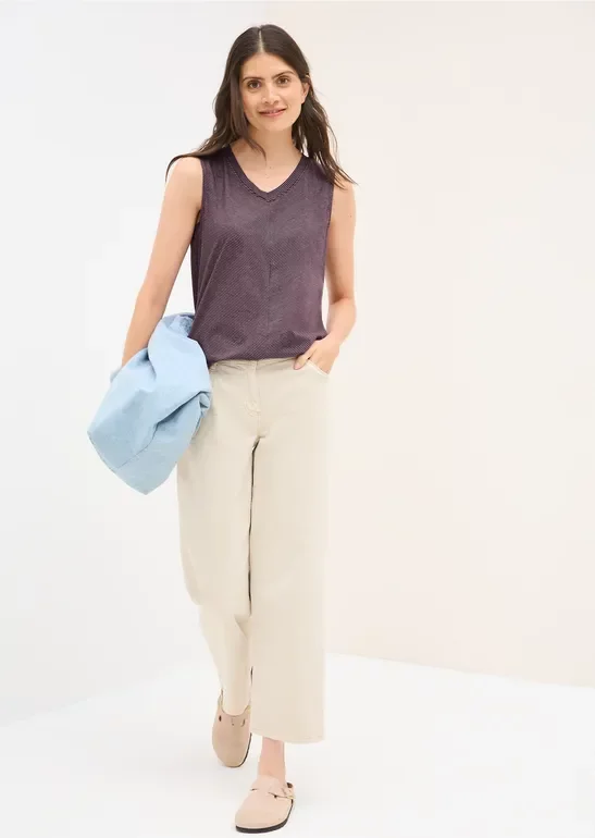 Thumbnail - Cecil Damen Gestreiftes Top in Rot, Gr: XXL