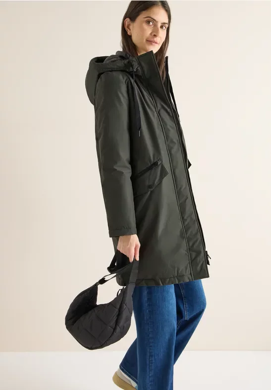 Cecil Damen Sportiver Parka in Grün, Gr: M