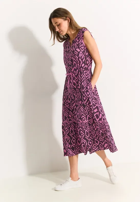 Cecil Damen Sommerkleid mit Print in Rot, Gr: XL