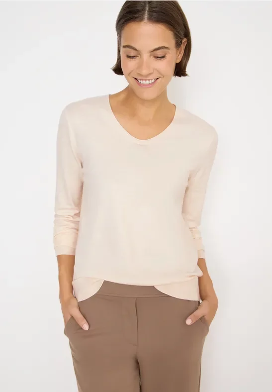 Cecil Damen Kuscheliger Pullover in Beige, Gr: XS