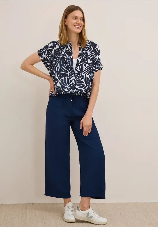 Thumbnail - Cecil Damen Gemusterte Bluse in Blau, Gr: L