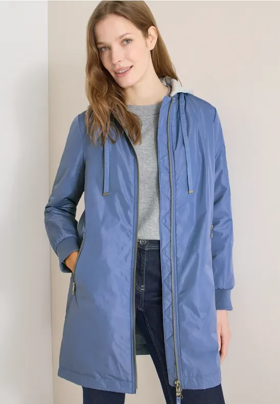 Thumbnail - Cecil Damen Langer Blouson in Blau, Gr: M