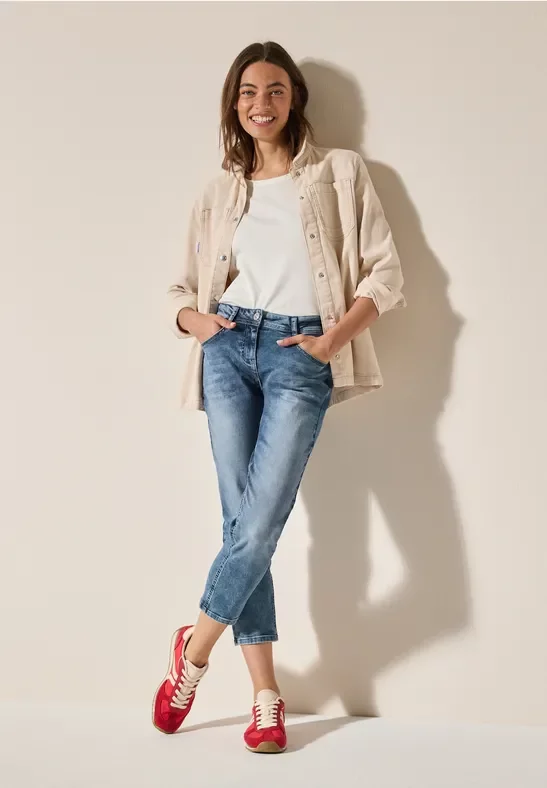 Cecil Damen 7/8 Jeans in Blau, Gr: 36