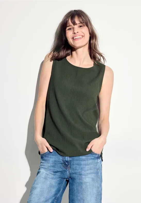 Thumbnail - Cecil Damen Struktur Blusentop in Grün, Gr: S