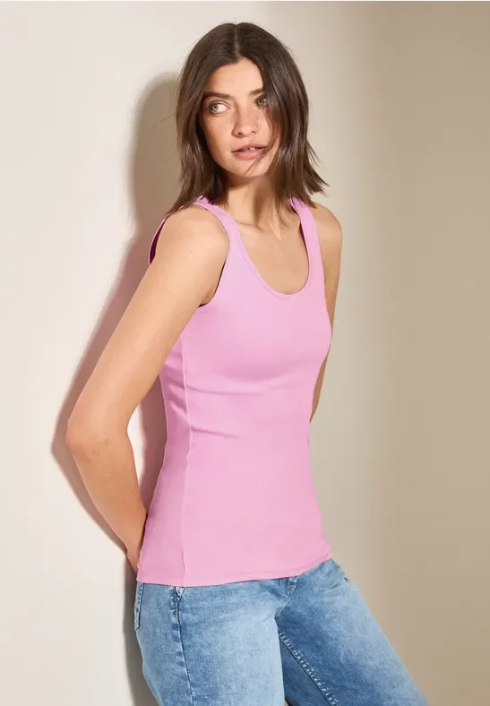 Cecil Damen Basic Top in Rosa, Gr: XL