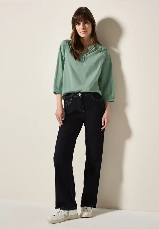 Thumbnail - Cecil Damen Leichte Bluse in Grün, Gr: XS