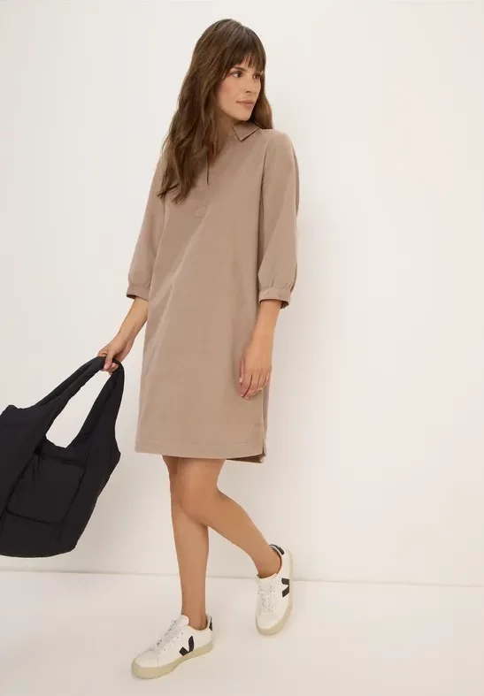 Thumbnail - Cecil Damen Cordkleid in Unifarbe in Braun, Gr: M