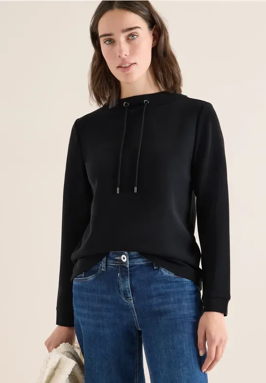 Thumbnail - Cecil Damen Shirt mit Stickerei in Schwarz, Gr: XS