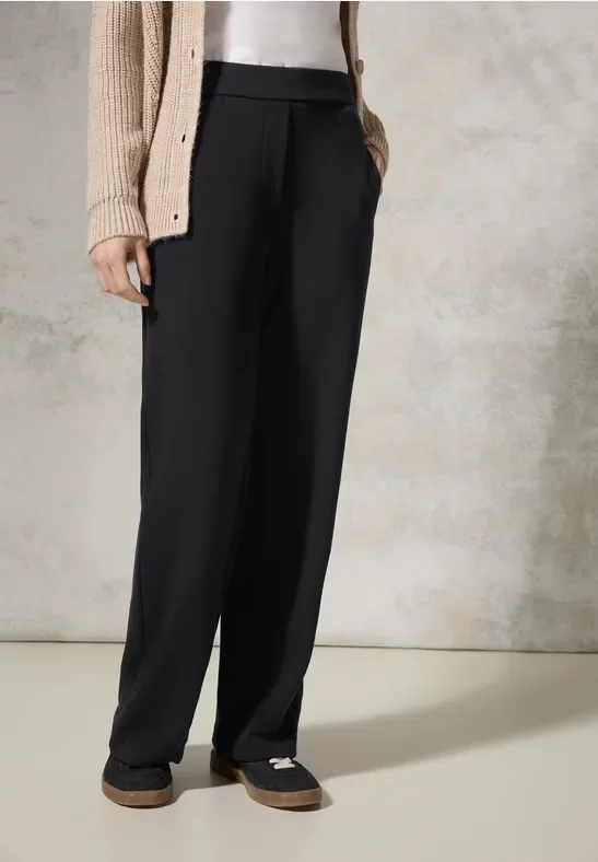 Cecil Damen Silk Touch Hose in Schwarz, Gr: XXL