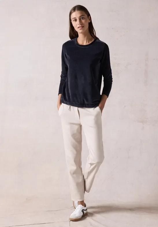 Thumbnail - Cecil Damen Cordshirt in Blau, Gr: XXL