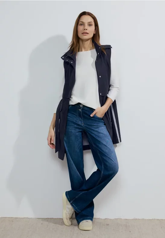 Thumbnail - Cecil Damen Moderne Trench-Weste in Blau, Gr: XS