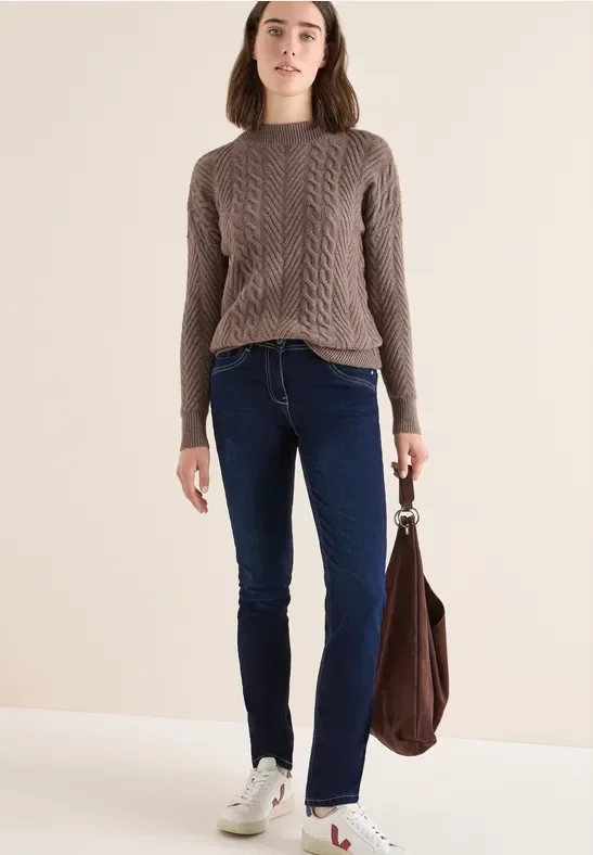 Cecil Damen Jeans im Skinny Fit in Blau, Gr: 25