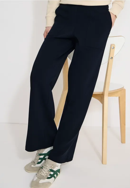 Thumbnail - Cecil Damen Wide Leg Hose in Blau, Gr: M