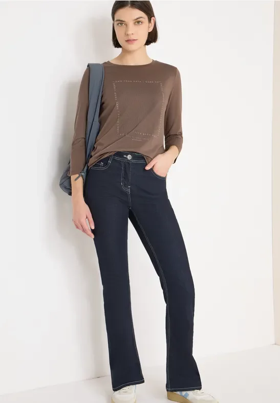 Thumbnail - Cecil Damen Shirt mit Schmucksteinen in Beige, Gr: XXL