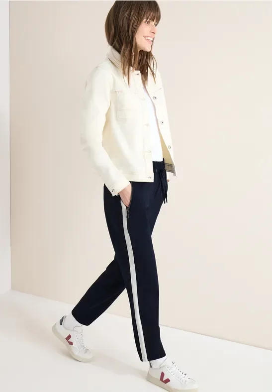 Cecil Damen Hose mit Color Block Tape in Blau, Gr: L