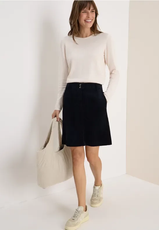 Cecil Damen Cordrock in Blau, Gr: 28