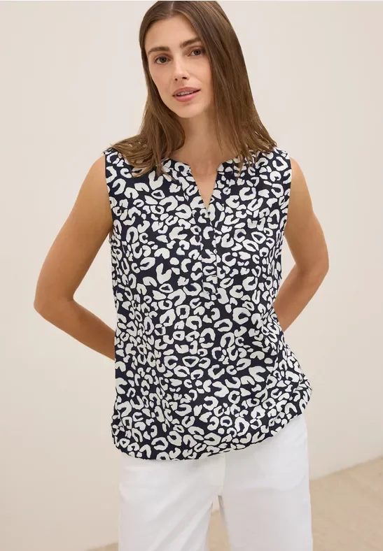 Thumbnail - Cecil Damen Gemustertes Blusentop in Blau, Gr: S