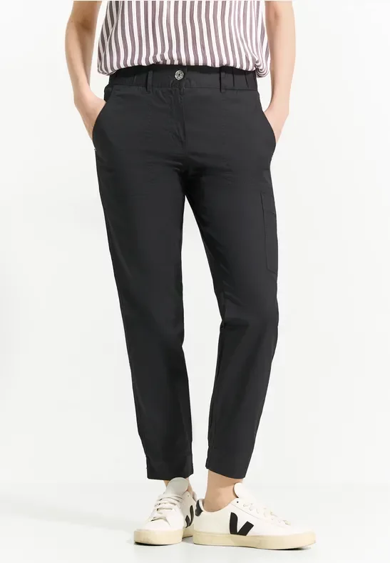 Cecil Damen Utility Cargohose in Schwarz, Gr: XXL