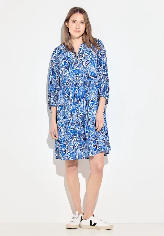 Thumbnail - Cecil Damen Kleid mit Print in Weiß, Gr: S