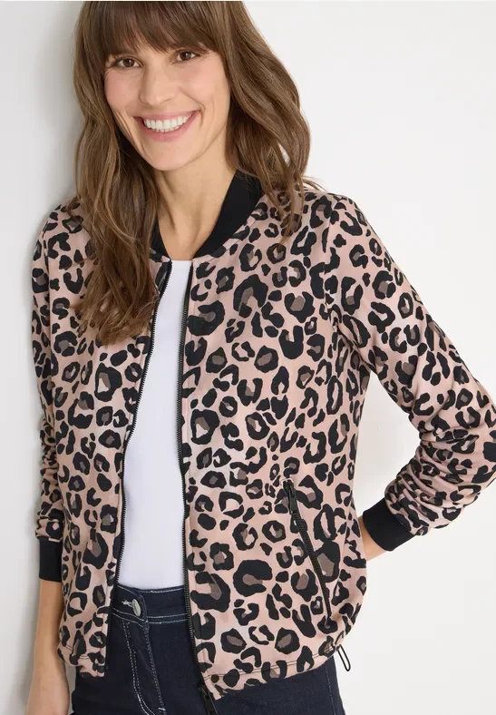 Cecil Damen Leo Sweatblouson in Beige, Gr: S