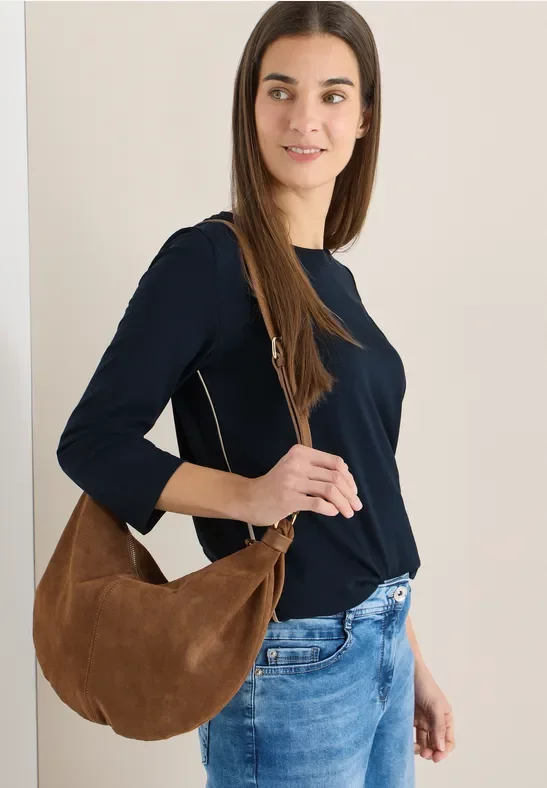 Cecil Damen Shirt mit Tapedetail in Blau, Gr: L