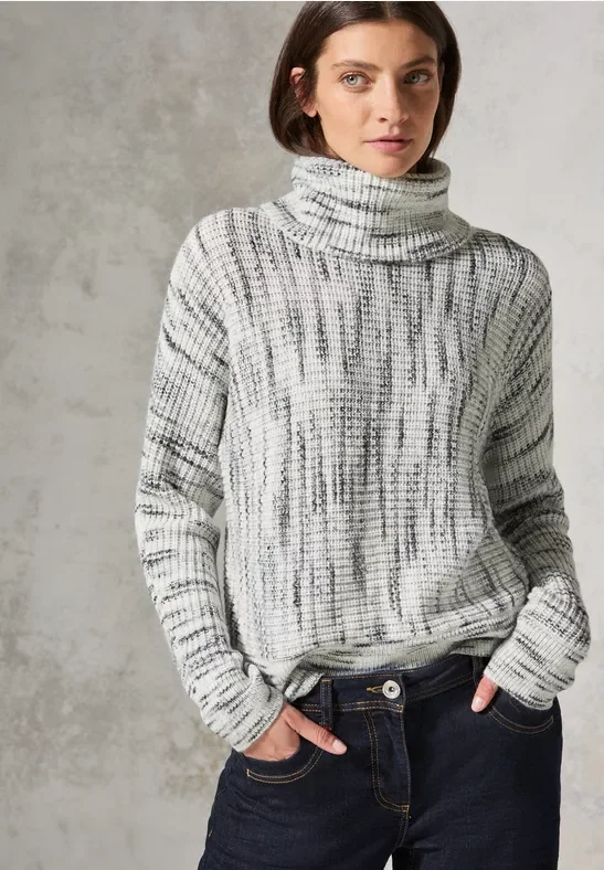 Thumbnail - Cecil Damen Dolman Pullover in Weiß, Gr: L